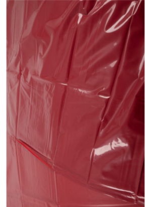 Drap de lit en vinyle rouge 200 x 230 cm - R250422